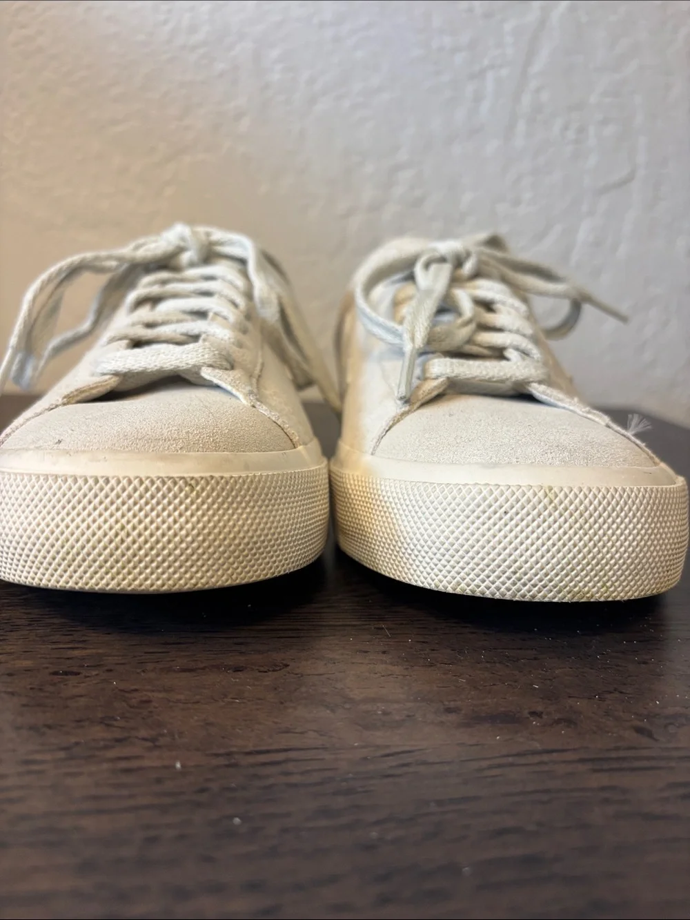 Veja Women’s Campo Suede Low-Top Natural White Sneakers 8 - Picture 5 of 10